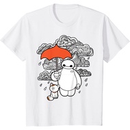 Disney Big Hero 6 Baymax Patterned Rain Clouds Portrait children's t-shirt