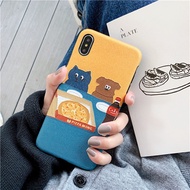 Ins wind super fire illustration mobile phone case for OPPO R9 R9S R11 R11S PLUS cartoon cat R15 R17