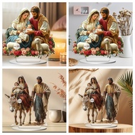 New Style Warm Family Mother Child Love 2D Flat Acrylic Outdoor Party Decoration Crafts Decoration H