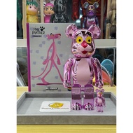 [In Stock] BE@RBRICK x Pink Panther 100%+400% Chrome Ver. bearbrick