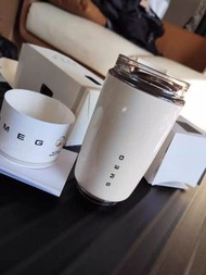 全新🌸 SMEG 斯麥格 便攜式咖啡保溫隨行杯 外帶保冷杯 奶白色 男女適用款