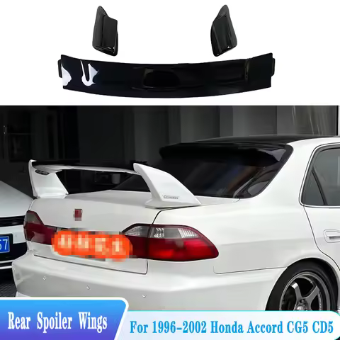 For 1996-2002 Honda Accord CG5 CD5 Rear Trunk Lip Spoiler Wings ABS Plastic Carbon Black Car Tuning 