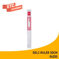 DELI Transparent Ruler Transparent Ruler/ 30cm [E6230]