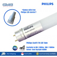 PHILIPS T8 LED ECOFIT light tube / 2ft (8W) / 4ft (16W / 20W) / Cool Daylight / Cool White