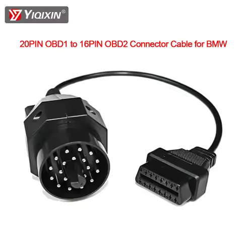 OBDII Adapter For BMW E36 E39 E30 F20 X5 Z3 E53 i3 For BMW 20 Pin to OBD2 16 PIN Interface Cable Con