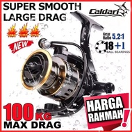 DAIWA HE-500-7000 Gear Ratio Alloy Spinning Fishing Reel Portable Travel