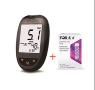 Fora 6合1 E世代多功能血糖機套裝 + Fora血酮試紙(原盒10張) + 20支針