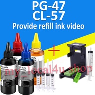 Compatible Canon 47XL 57XL ink PG 47 CL 57 ink PG47XL CL57XL refillable ink for Canon  E400 E410 E460 E477 E480 E470 E270 E3170