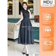 Lady Dress MDU4155 Soft Korean Silk, Charming Flared Skirt Shape from MDU K32-D1-1