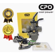 CPO CARBURETOR PE 24 26 28 30 CARBURETOR SET COMPLETE PACKAGE BONUS FULSEY CARBON SCOOPY BEAT VARIO 
