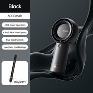 JisuLife พัดลมพกพาขนาดเล็กแบบชาร์จไฟได้4000MAh USB Handheld Student Carry Fan พัดลมมือพกพา พัดลมjisu