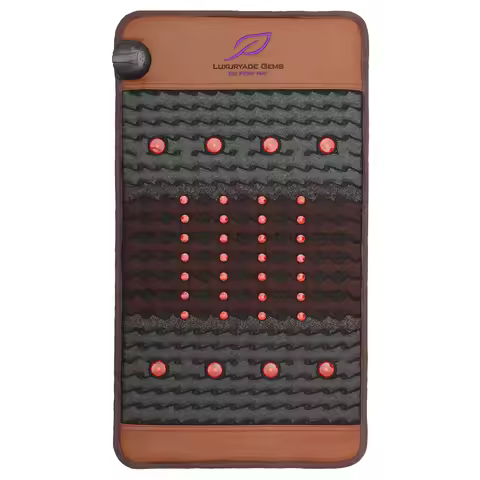 Luxuryade K85 PEMF Bio Therapy Mat Photon Red Light NIR Cushion far Infrared Tourmaline Jade Mini Sa