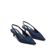 Steve Madden Kari-Mr26 รองเท้าส้นเตี้ยแบบสวมสำหรับผู้หญิง สไตล์ลำลอง ทรงหัวแหลม ดีไซน์หัวเข็มขัด หัว