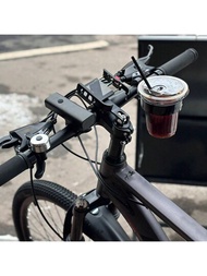 1入自行車水瓶架,可選顏色（黑色/銀色）,無需打孔的山地自行車、公路車和電動自行車杯架
