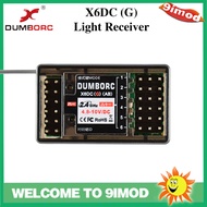 DUMBORC X6DCG 2.4G 6CH Light Servo and Motor Control Receiver with Gyro for X6 Transmitter RC Car Bo