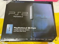 SONY PS2 SCPH-50000MB 限定版透殼藍主機 書盒齊全編號相同