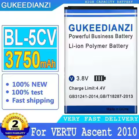 Mobile Phone Battery BL-5CV BL-5C 3750mAh For Nokia Vertu Ascent 2010 Signature S Design For Vertu X