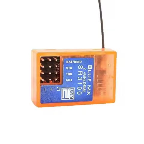 DSM2 3CH RC Car Receiver 3.5-9.6V High-Speed Response For DX2E/DX3E/DX5C Transmitters Compact Design