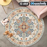 LOKAL UK90x90&120x120cm BUY LOCAL Cute Motif Floor Carpet Polyester ROUND PREMIUM Anti-Slip