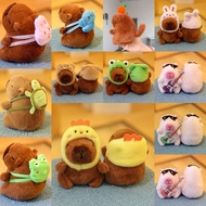 10-13cm Capibara Doll Multicolor Kapibala Plush Toy Gift Plush Cloth Doll Birthday Gift