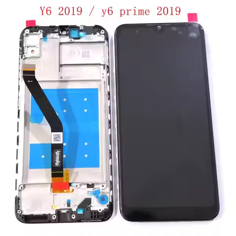 6.09"For Huawei Y6 2019 MRD-LX1 MRD-LX2 MRD-LX1F Lcd screen display Touch Glass Digitizer Frame Full