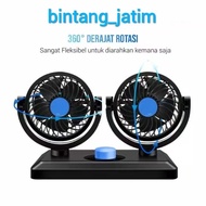 Kipas Angin Mobil Double - Headed Fan Aksesoris Mobil Interior