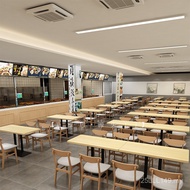 Unit Sekolah Syarikat Kantin Hotel Kerusi Meja Kayu Pejal Food Court Kedai Snek Satu Meja Empat Keru