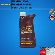 MANNOL MN8109 Unigear 75W-80 1L GL-4/GL-5 Manual Gear Oil (MADE IN GERMANY)