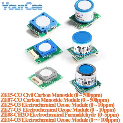 ZE07-CO Carbon Monoxide CO Sensor ZE15-CO ZE25-O3 ZE07-CO ZE27-O3 ZE14-O3 Air Gas Alarm Detection Mo