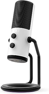 NZXT Capsule Cardioid USB Gaming/Streaming Microphone - White