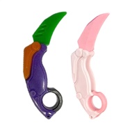 3D Printed Claw Knives 3D Gravity Radish Knives Foldable Toy Knives Fidget Knives Sensory Push Toys 