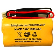 Ni-CD AA 1000mAh 3.6v Triangle 1000 mAh 3.6 Volt Fire Exit Sign Light Battery Pack Replacement