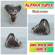 Super alpaca burnt alpaca agate ring.32
