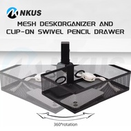 SG Under Desk Drawer Organizer Hiden Under Desk 360 Degree Rotating Desk Drawer Storage Basket