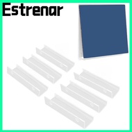 ESTRENAR 6pcs Acrylic Record Shelf,  Acrylic Wall Mounted Record Holder, Music Collection Space Savi