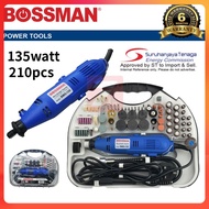 BOSSMAN BMG-135 l Mini Grinder Tool Kit Set l Rotary Tool Set Mini Die Grinder Drill  l 135W Electri