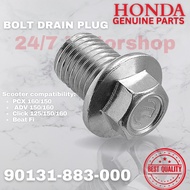 90131-883-000 | Drain Plug Bolt 12X15 | Honda parts | Click 125i/ 150i Beat Fi PCX 150/160