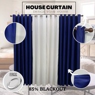 X30 Ready Made Curtain Siap Jahit, LANGSIR RAYA MIX COLOUR Kain Tebal (Free Eyelet / Free Ring )Blackout 85%