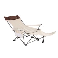 [COD]WIND Portable Camping Chair With Detachable Footrest Folding Recliner, Can Sit And Lie Down With Cup Holder