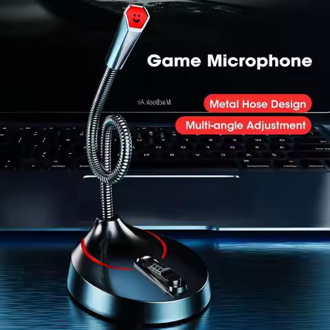 Mini USB Wired Microphone 3.5mm Jack Plug Studio Speech Mic for PC Computer Laptop Notebook Loud Spe