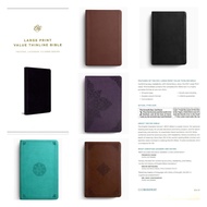 ESV Large Print Value Thinline Bible * Leather-look * English Bible * Christian * Chosen Treasure