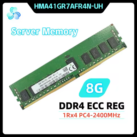 HMA41GR7AFR4N-UH DDR4 8GB 2400MHz 1Rx4 ECC REG RDIMM RAM PC4-2400T 8G Server Memory for X99 Motherbo
