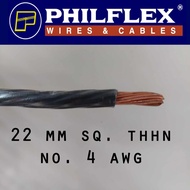 ✑ ⊙ 22mm sq. / 4 awg Philflex THHN wire cable
