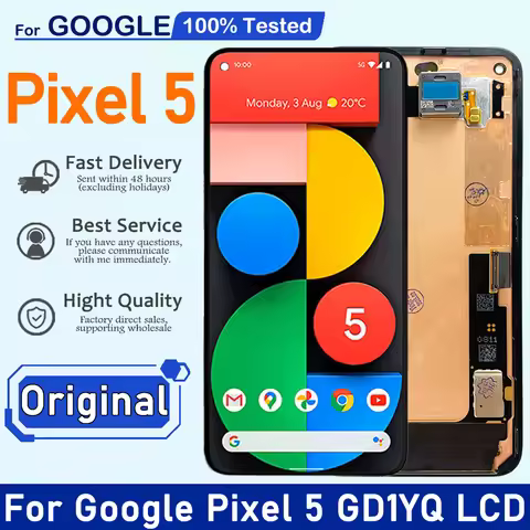 6.0" Original LCD For Google Pixel 5 LCD Display Touch Screen Digitizer Assembly Replacement For Goo