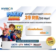 K-VISION PAKET ANAK kids 30 hari nick jr nickelodeon GOL GARDINER