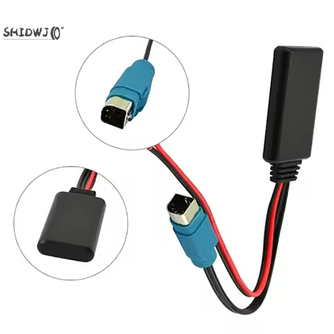 1pcs Car Bluetooth 5.0 Wireless Music Adapter For Alpine Radio AUX Cable Adapter KCE-236B CDE9885 98