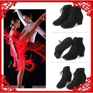 New Women Ballroom Latin Dance Shoes Jazz Modern Dance Shoes Lace Up Dancing Boots Red Black Sports Dancing Sneakers