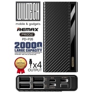 Original Remax Proda Power Bank 20000mAh 30000mAh (PD-P26) (PD-P53) [4 Ports Power Bank]