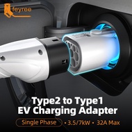 Feyree EV Charger Adapter Type 2 To Type1 Converter Electric Vehicle Charging Port Connector For 3.5