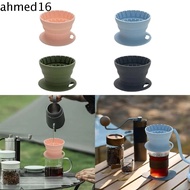 AHMED Coffee Dripper, Reusable Collapsible Coffee Filter Cup, Funnel Silicone Portable Durable Coffee Filters Holder Office